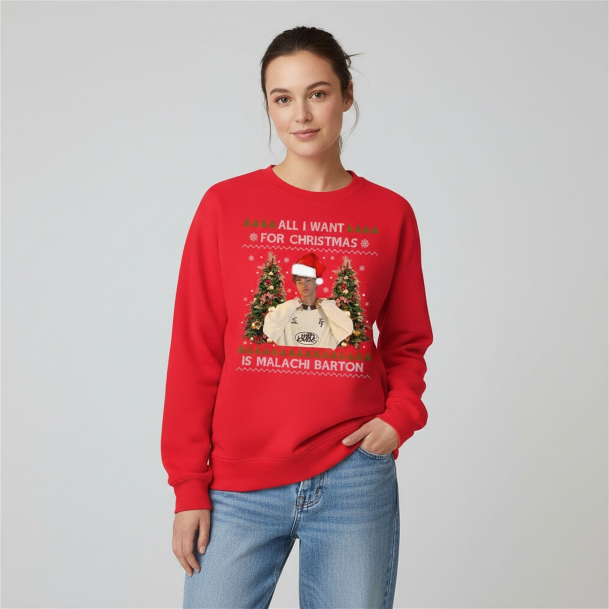 2026 Christmas All I Want For Christmas Is Malachi Barton Ugly Sweater - Moonbestprint