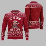 2025 Christmas All Is Calm Capybara Ugly Christmas Sweater – Moonbestprint