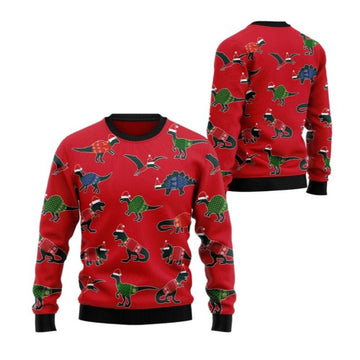 2025 Christmas Amazing Dinosaur Ugly Christmas Sweater – Moonbestprint
