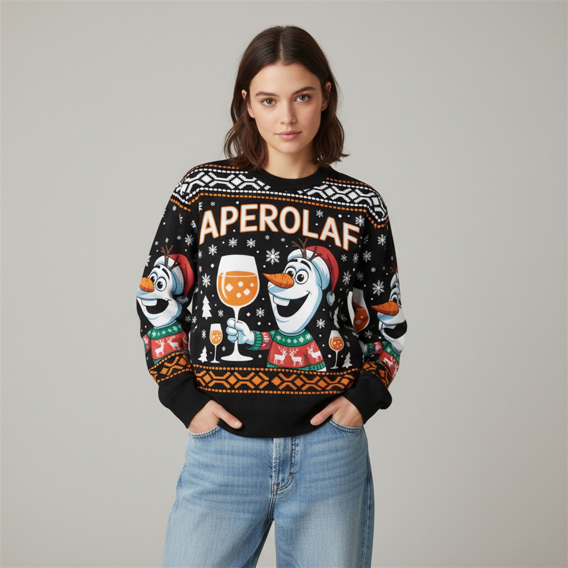 2026 Christmas Aperolaf Ugly Sweater - Moonbestprint