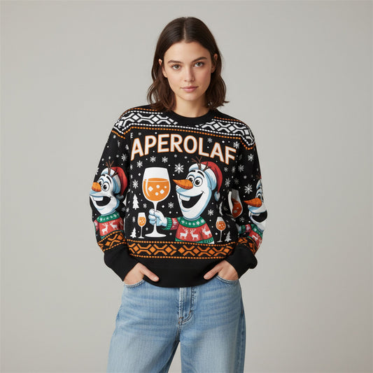 2026 Christmas Aperolaf Ugly Sweater - Moonbestprint