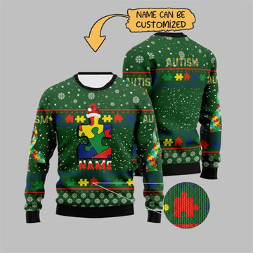 2026 Christmas Autism Awareness Ugly Sweater - Moonbestprint