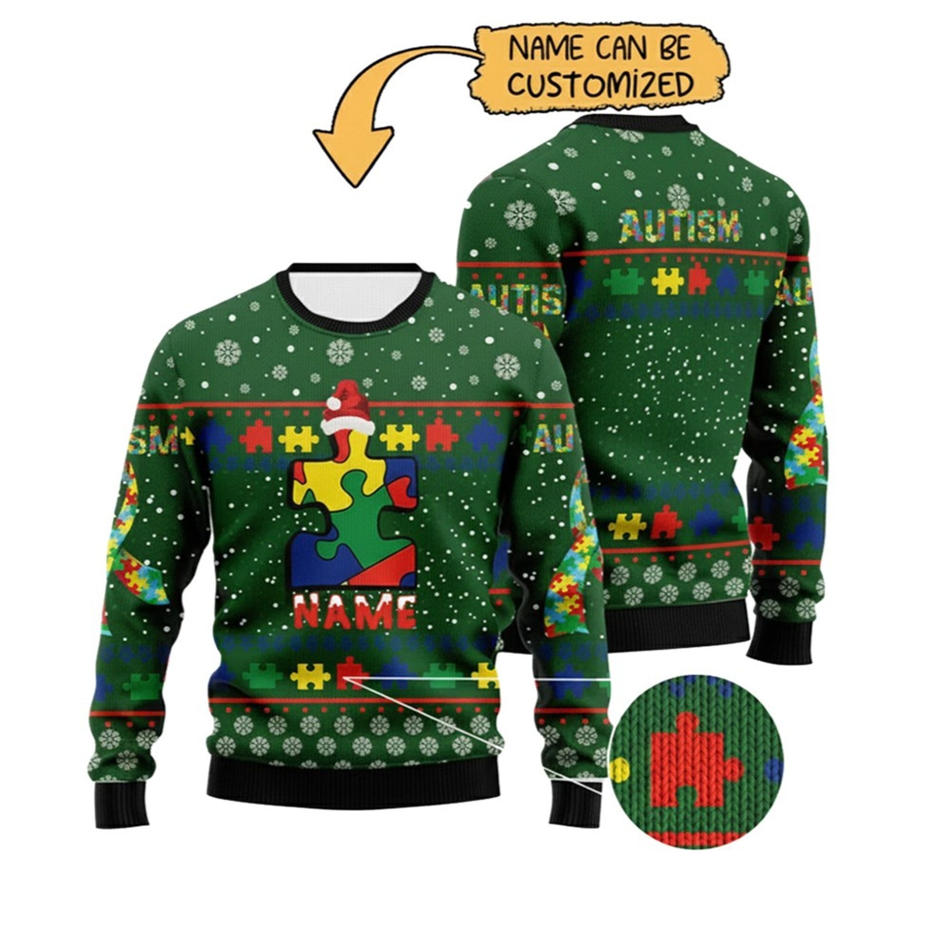 2026 Christmas Autism Awareness Ugly Sweater - Moonbestprint