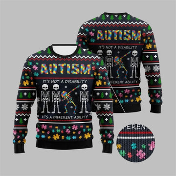 2026 Christmas Autism Ugly Christmas Sweater - Moonbestprint