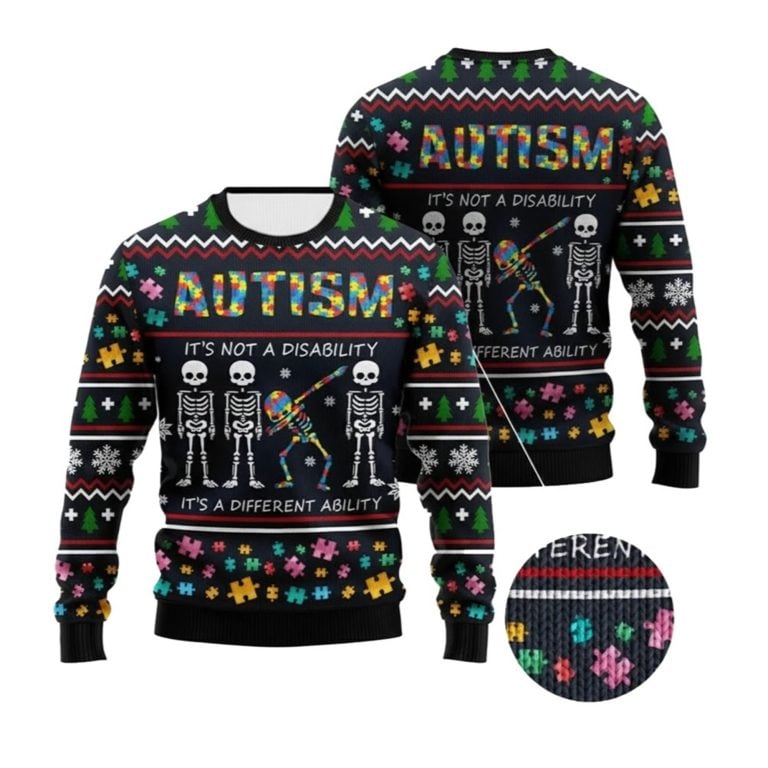 2025 Christmas Autism Ugly Christmas Sweater – Moonbestprint