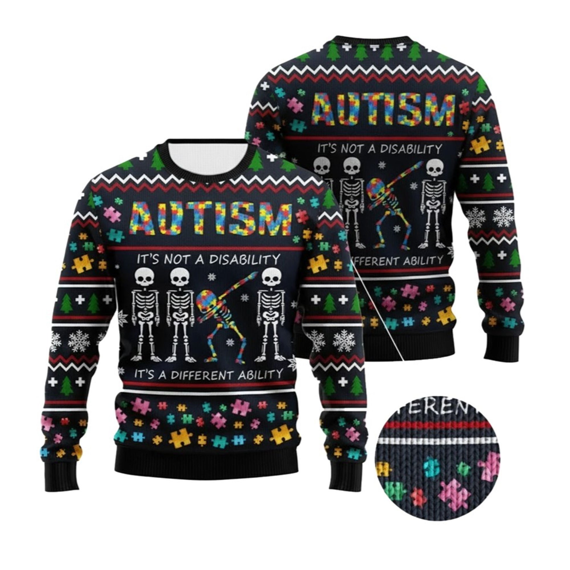 2026 Christmas Autism Ugly Christmas Sweater - Moonbestprint