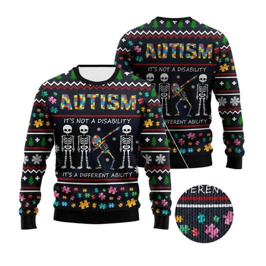 2026 Christmas Autism Ugly Christmas Sweater - Moonbestprint