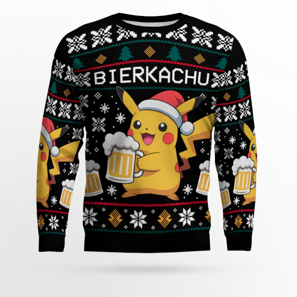 2025 Christmas BIERKACHU Ugly Christmas Sweater – Moonbestprint