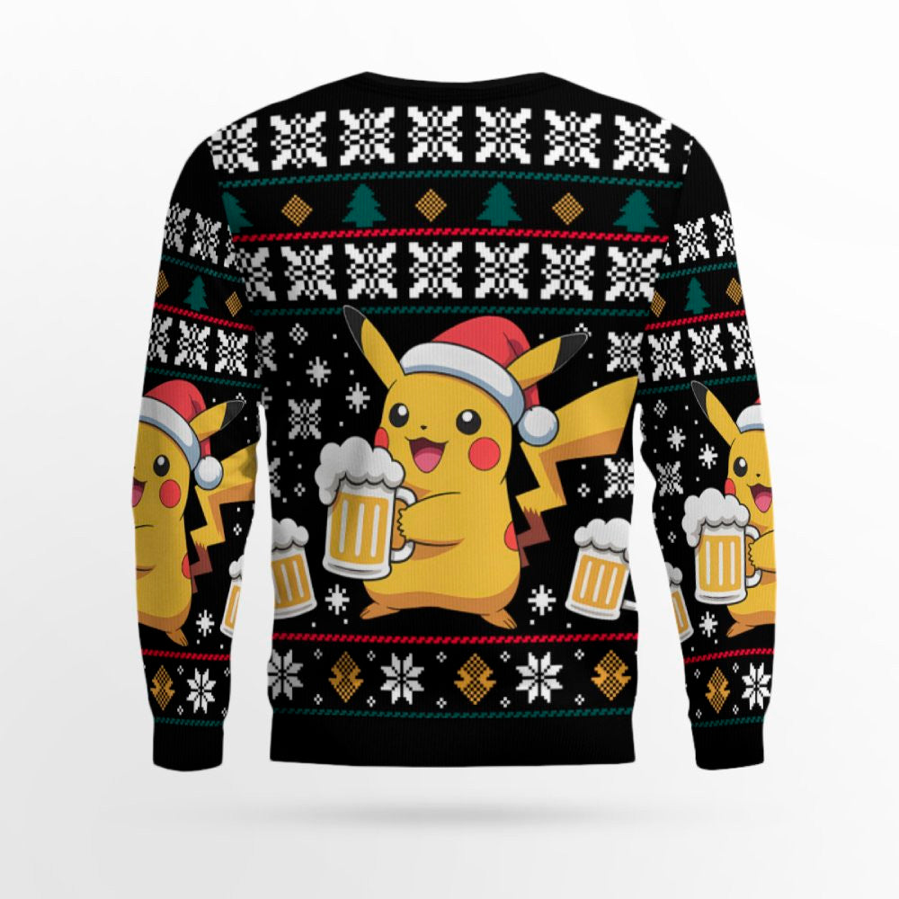 2025 Christmas BIERKACHU Ugly Christmas Sweater – Moonbestprint
