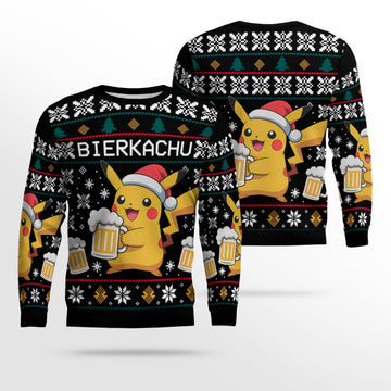 2025 Christmas BIERKACHU Ugly Christmas Sweater – Moonbestprint