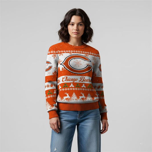 2026 Christmas Bears Festive Reindeer Tree Ugly Sweater - Moonbestprint
