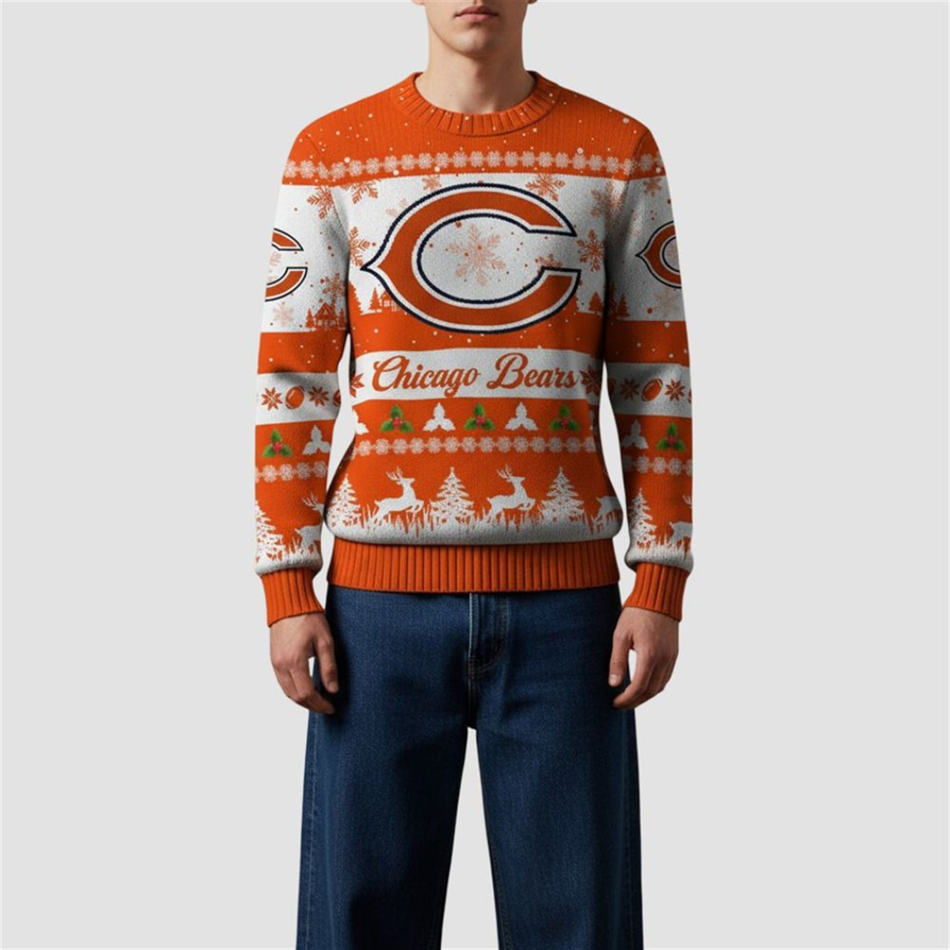 2026 Christmas Bears Festive Reindeer Tree Ugly Sweater - Moonbestprint