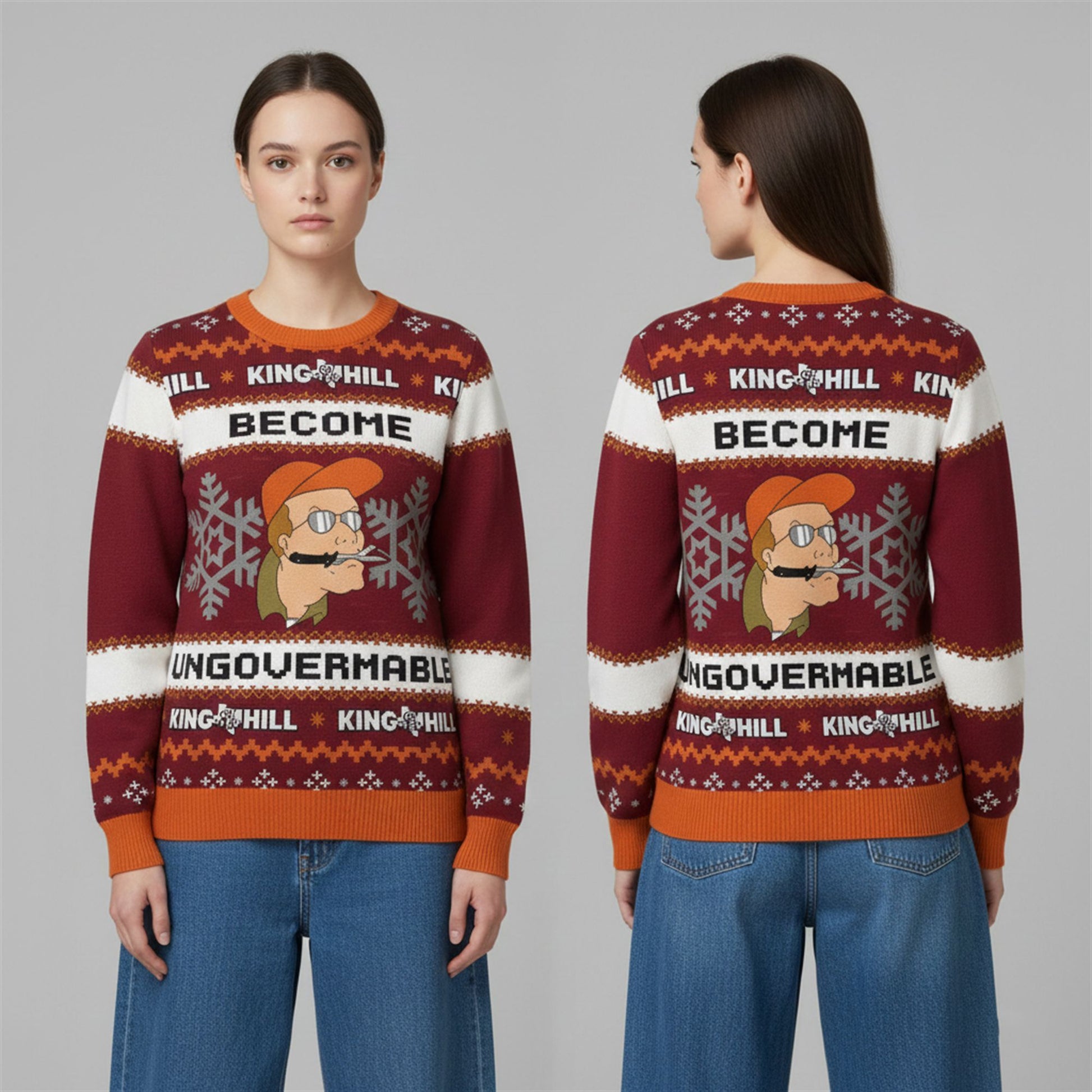 2026 Christmas Become Ungovernable King Of The Hill Ugly Sweater - Moonbestprint