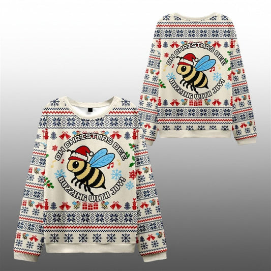 2026 Christmas Bee Buzzing WIth Joy Ugly Sweater - Moonbestprint
