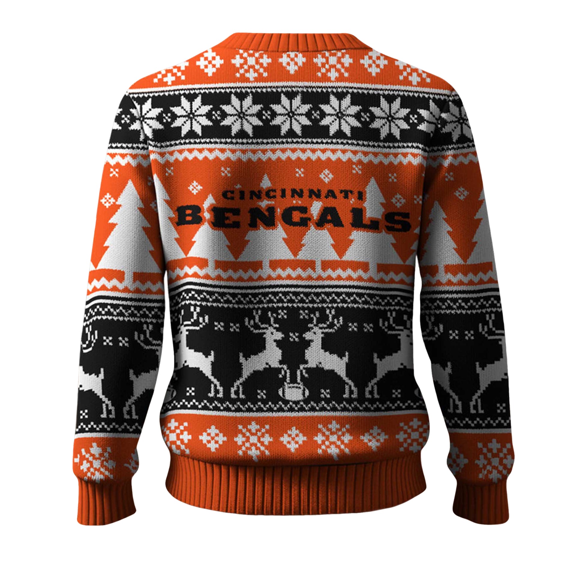 2025 Christmas Bengals Reindeer Football Ugly Sweater – Moonbestprint