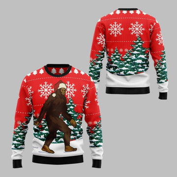 2026 Christmas Bigfoot Ugly Christmas Sweater - Moonbestprint