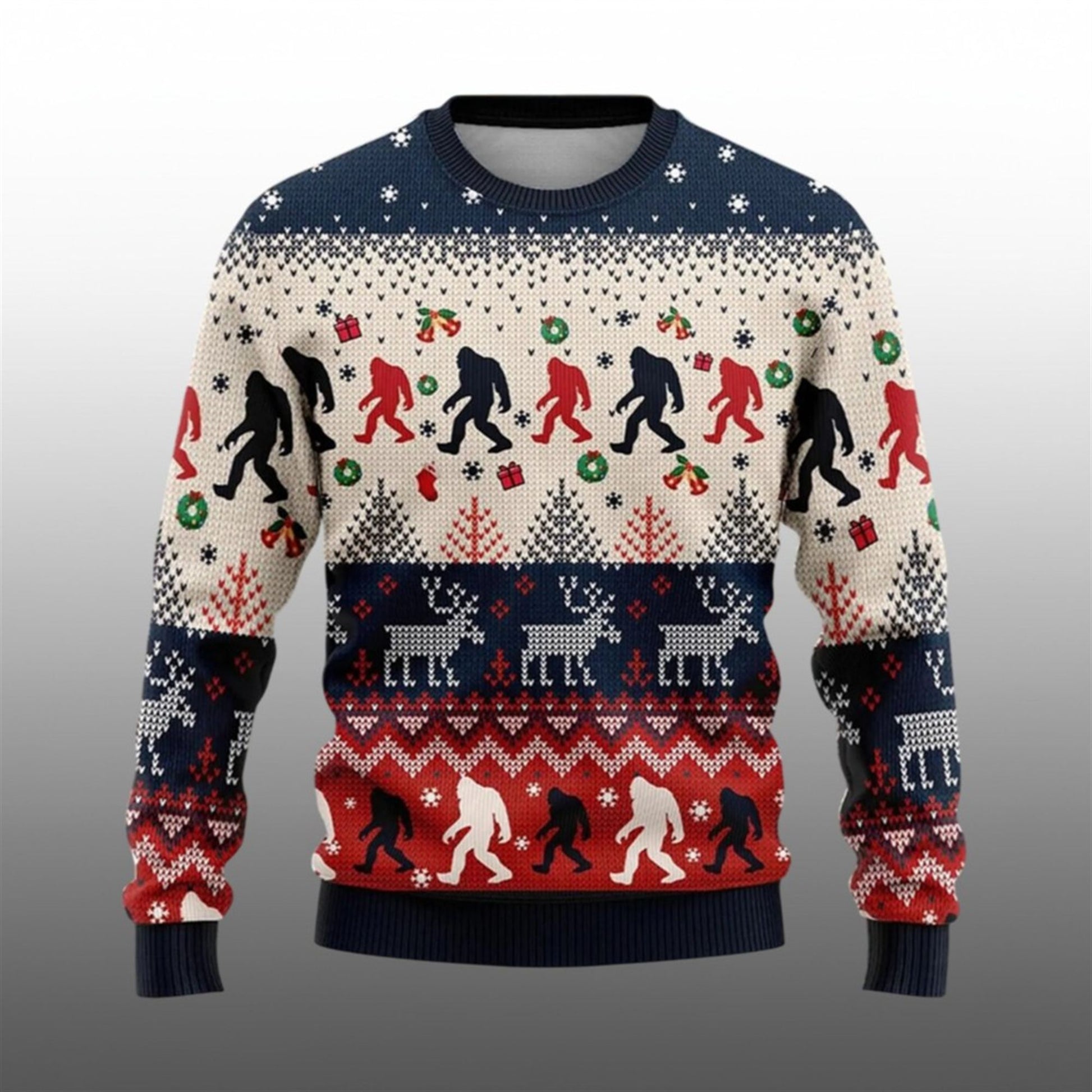 2026 Christmas Bigfoot Ugly Sweater - Moonbestprint