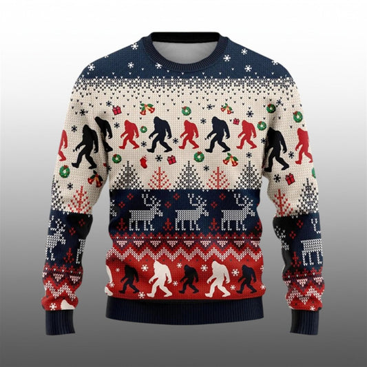 2026 Christmas Bigfoot Ugly Sweater - Moonbestprint