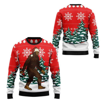 2025 Christmas Bigfoot Ugly Christmas Sweater – Moonbestprint
