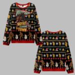 2025 Christmas Bigfoot is Coming to Town Ugly Christmas Sweater – Moonbestprint
