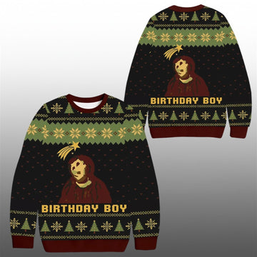 2026 Christmas Birthday Boy Ugly Sweater - Moonbestprint
