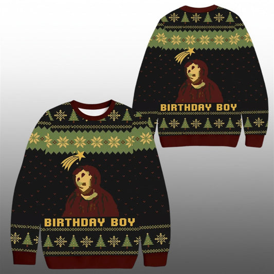 2026 Christmas Birthday Boy Ugly Sweater - Moonbestprint