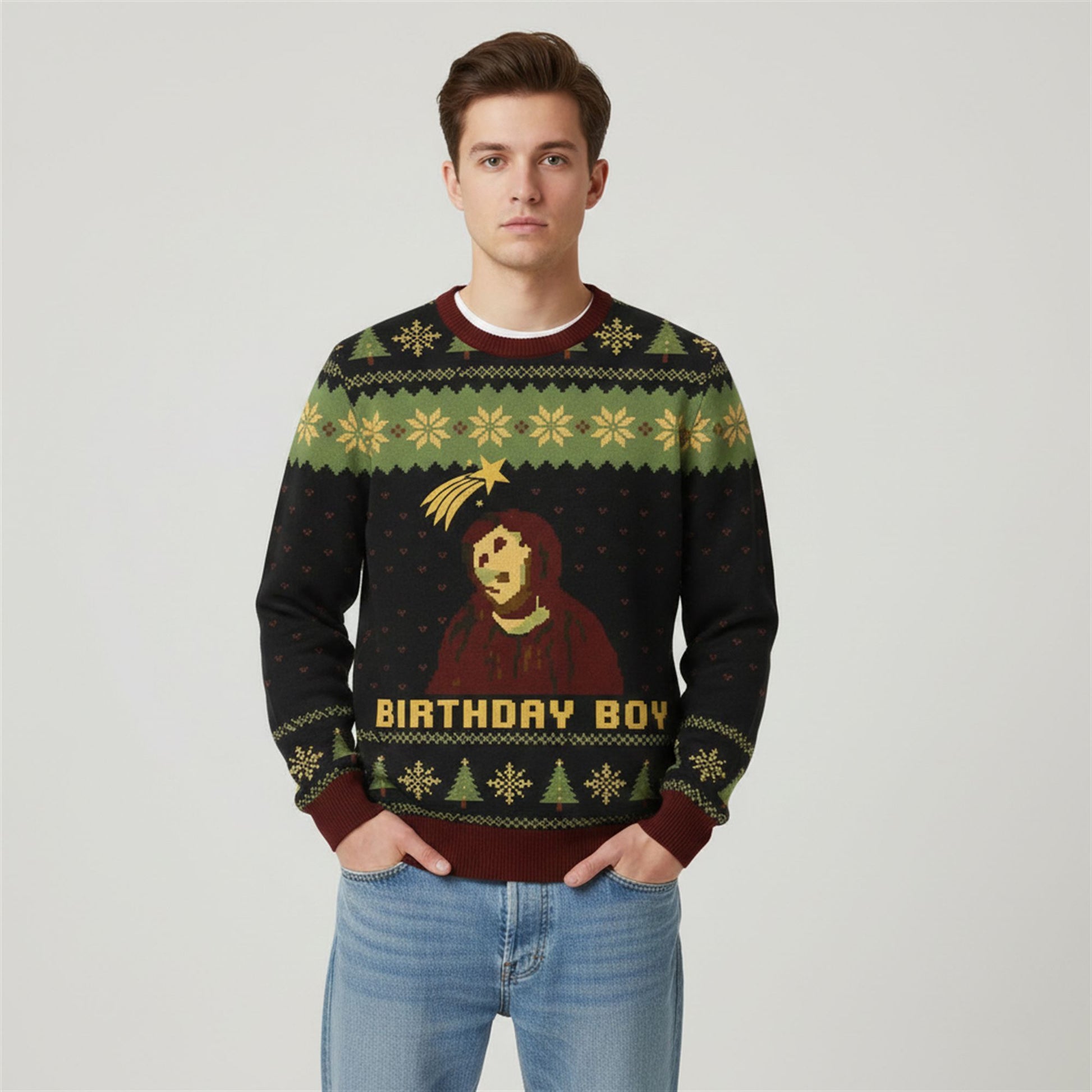 2026 Christmas Birthday Boy Ugly Sweater - Moonbestprint