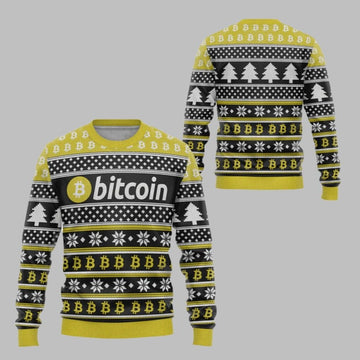 2026 Christmas Bitcoin Ugly Christmas Sweater - Moonbestprint