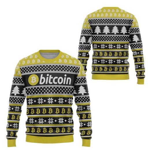 2026 Christmas Bitcoin Ugly Christmas Sweater - Moonbestprint