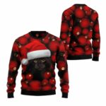2025 Christmas Black Cat Christmas Ugly Christmas Sweater – Moonbestprint