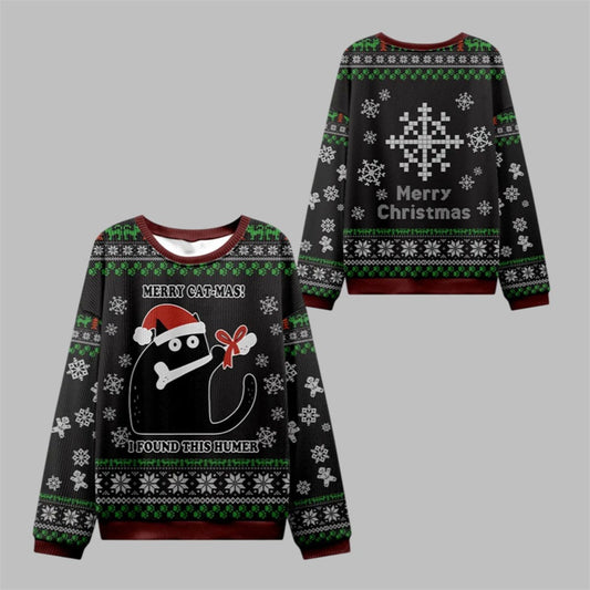 2026 Christmas Bone Thief Catmas Ugly Sweater - Moonbestprint