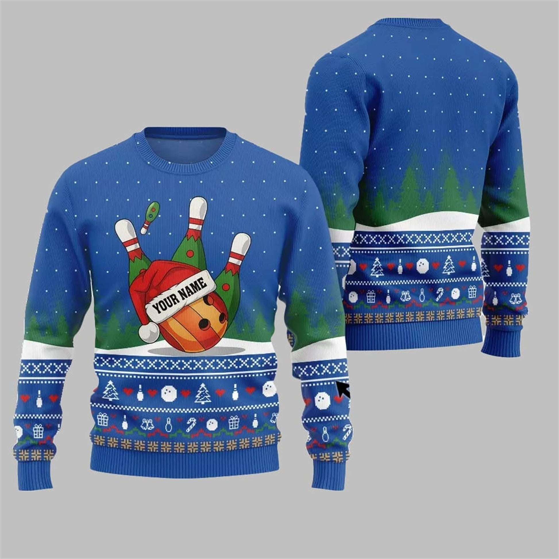 2026 Christmas Bowling Ball Ugly Christmas Sweater - Moonbestprint