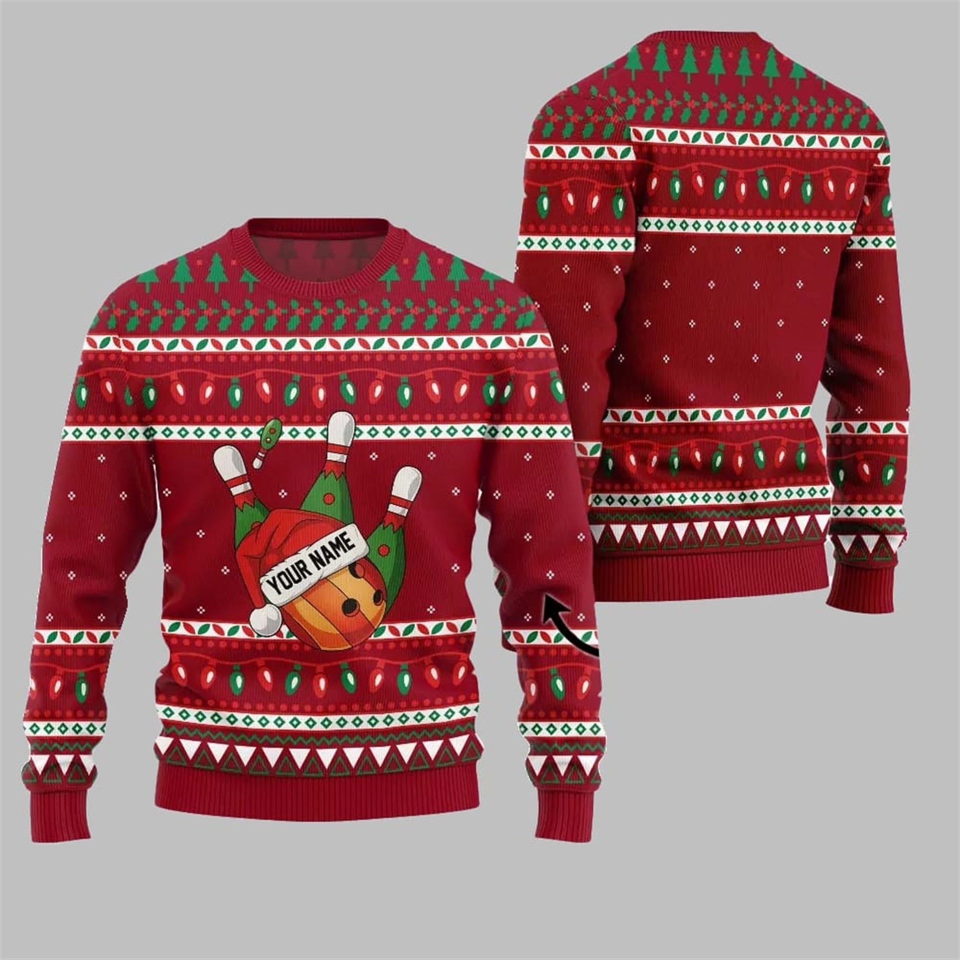 2026 Christmas Bowling Ugly Christmas Sweater - Moonbestprint
