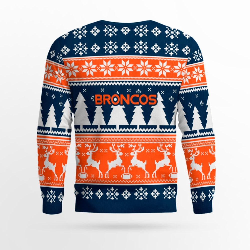 2025 Christmas Broncos Reindeer Football Ugly Sweater – Moonbestprint