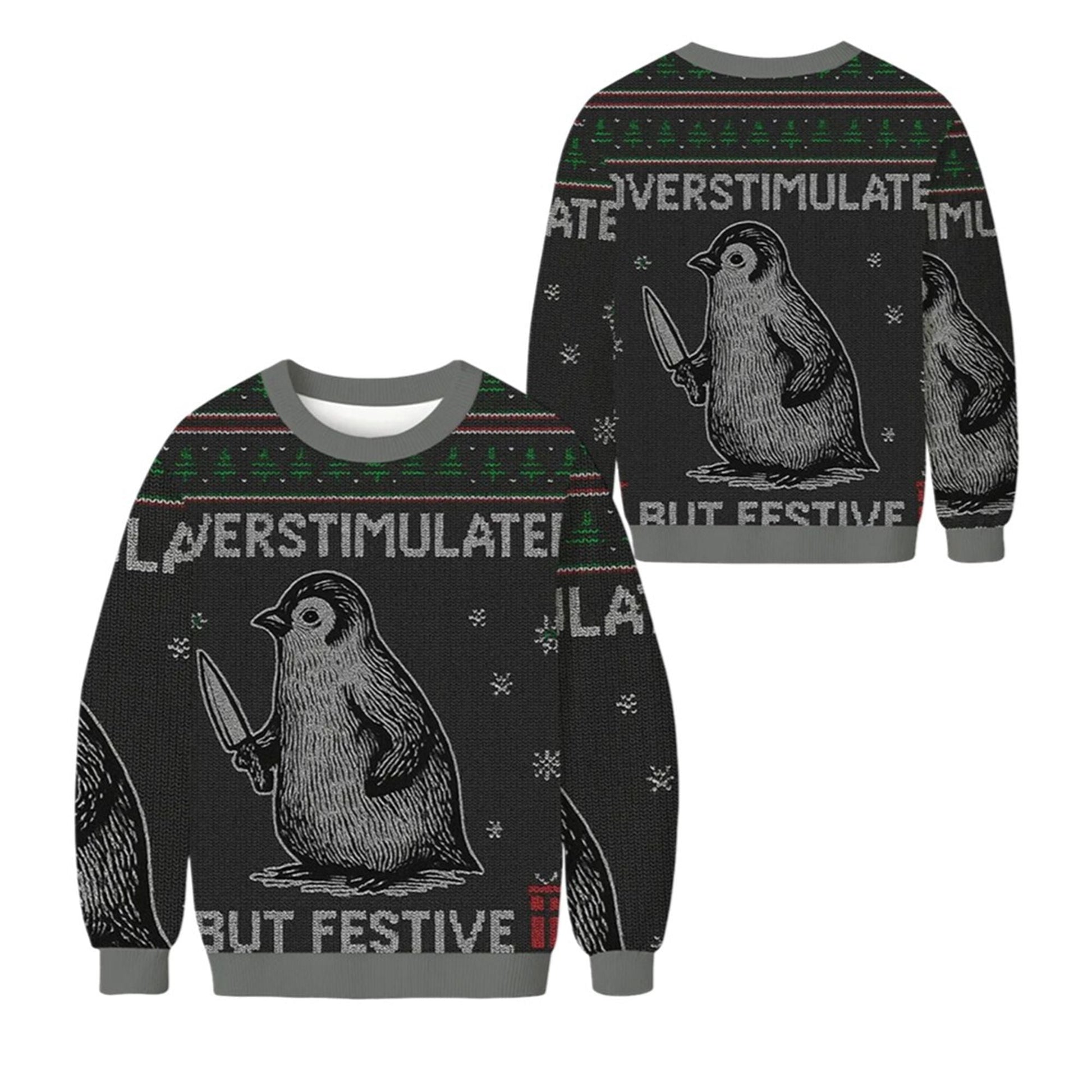 2026 Christmas But Festive Ugly Sweater - Moonbestprint