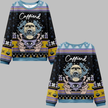2026 Christmas Caffiend Ugly Christmas Sweater - Moonbestprint