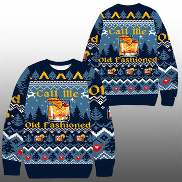2026 Christmas Call Me Old Fashioned Ugly Sweater - Moonbestprint