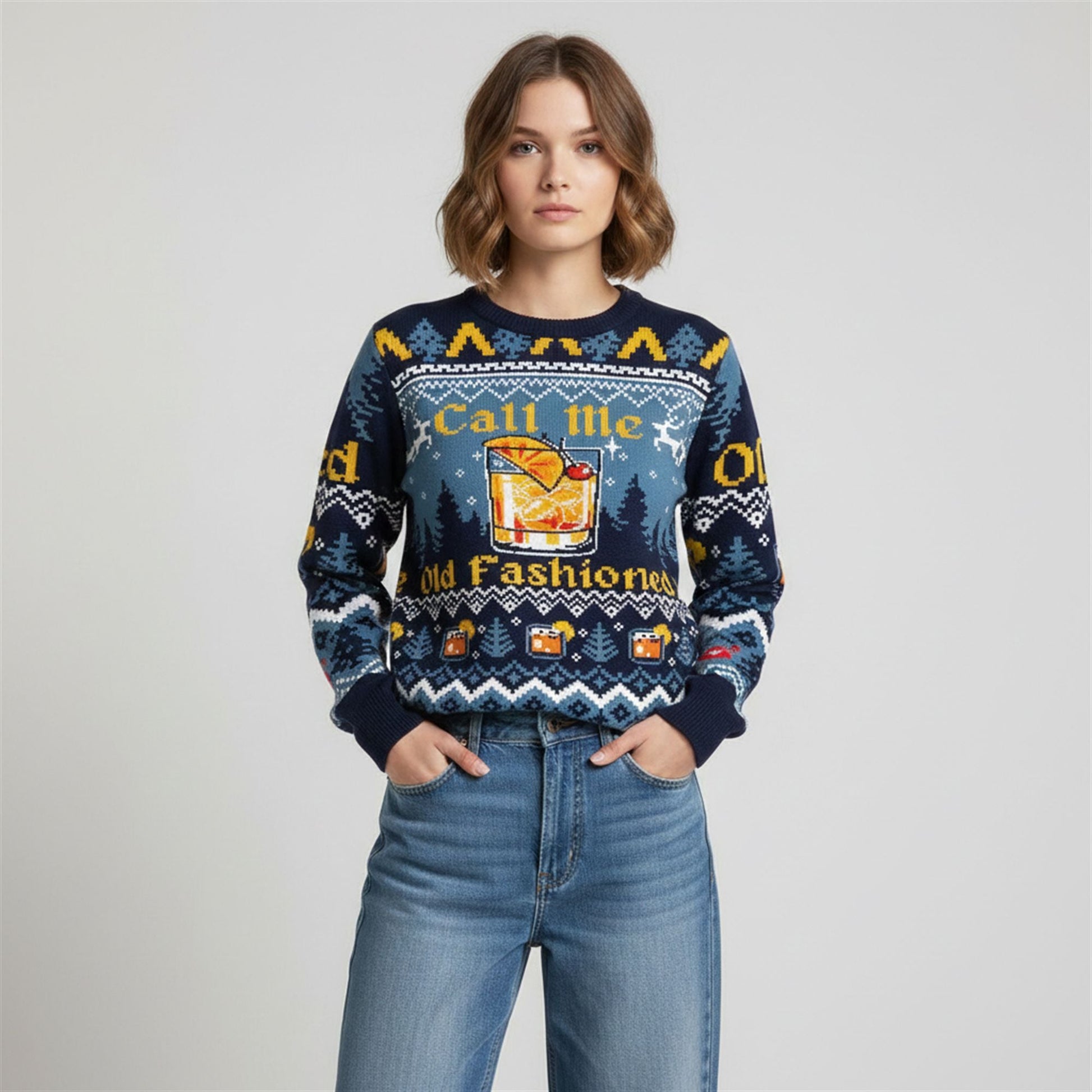 2026 Christmas Call Me Old Fashioned Ugly Sweater - Moonbestprint