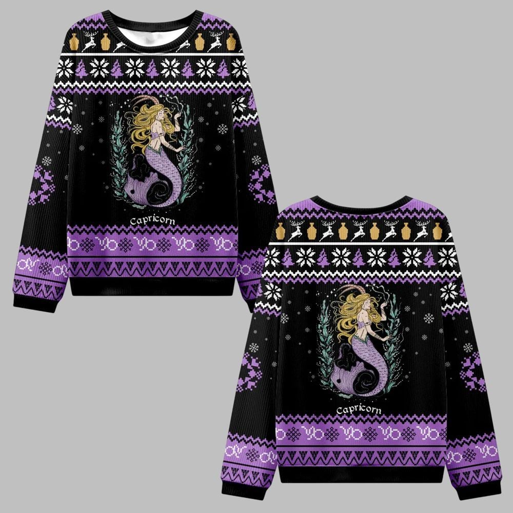 2026 Christmas Capricorn Zodiac Ugly Christmas Sweater - Moonbestprint