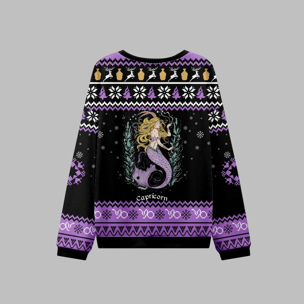 2026 Christmas Capricorn Zodiac Ugly Christmas Sweater - Moonbestprint