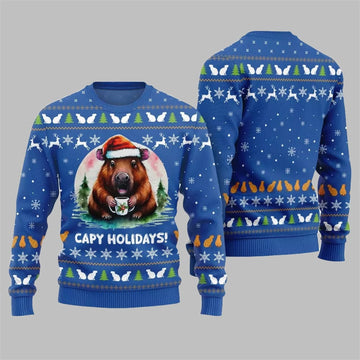 2026 Christmas Capy Holiday Ugly Sweater - Moonbestprint