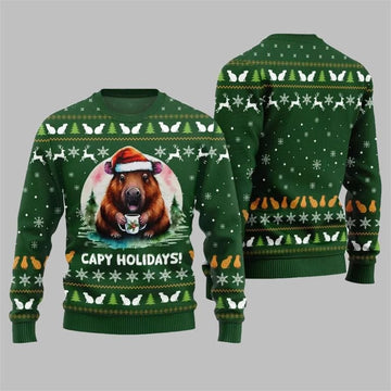 2025 Christmas Capy Holidays Ugly Sweater – Moonbestprint
