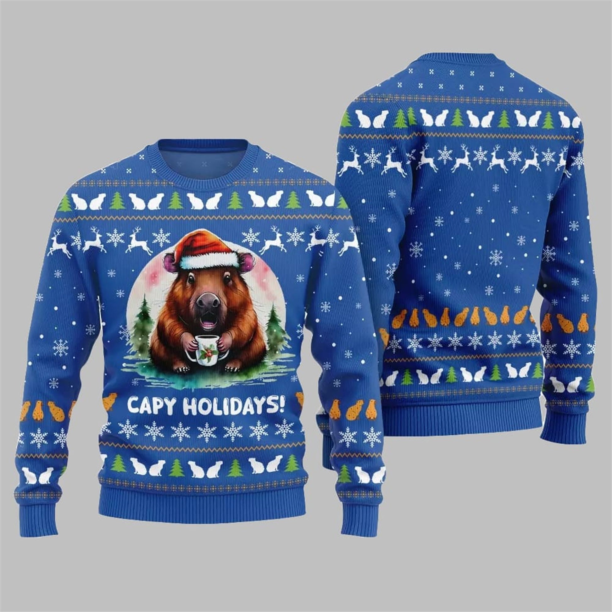 2026 Christmas Capy Holidays Ugly Sweater - Moonbestprint