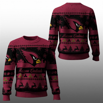2025 Christmas Cardinals Festive Reindeer Tree Ugly Sweater – Moonbestprint