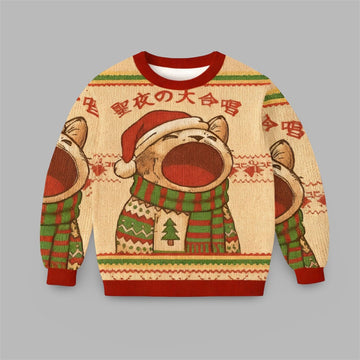 2026 Christmas Cat Cantata Christmas Ugly Sweater - Moonbestprint