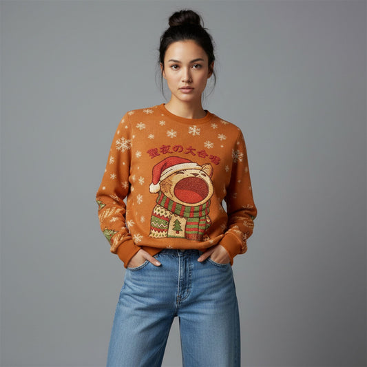 2026 Christmas Cat Cantata Funny Ugly Sweater - Moonbestprint
