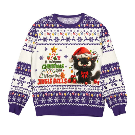 2026 Christmas Cat Jingle Bells Ugly Sweater - Moonbestprint