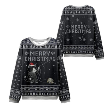 2025 Christmas Cat String Pull Ugly Sweater – Moonbestprint