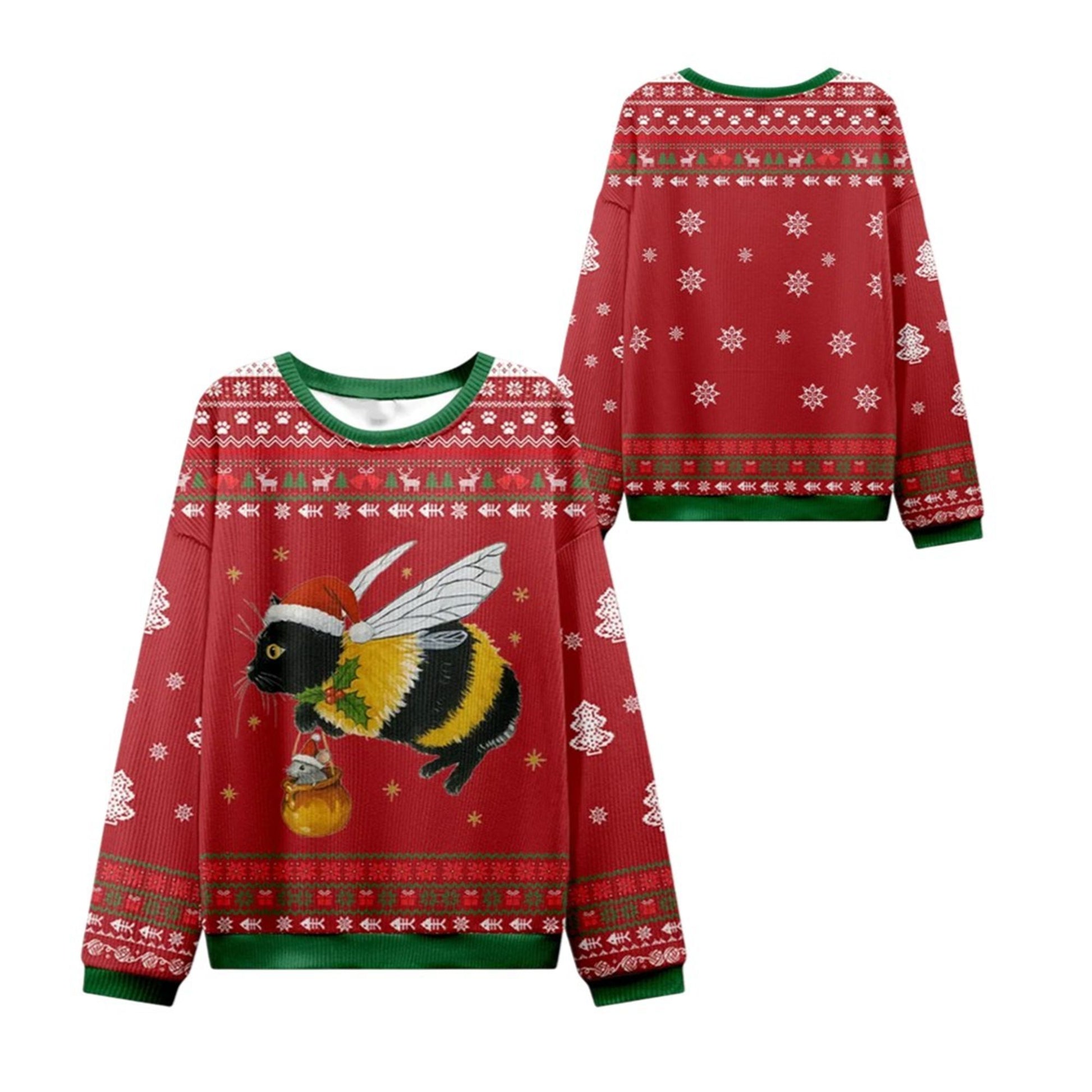 2026 Christmas Catbee Ugly Christmas Sweater - Moonbestprint
