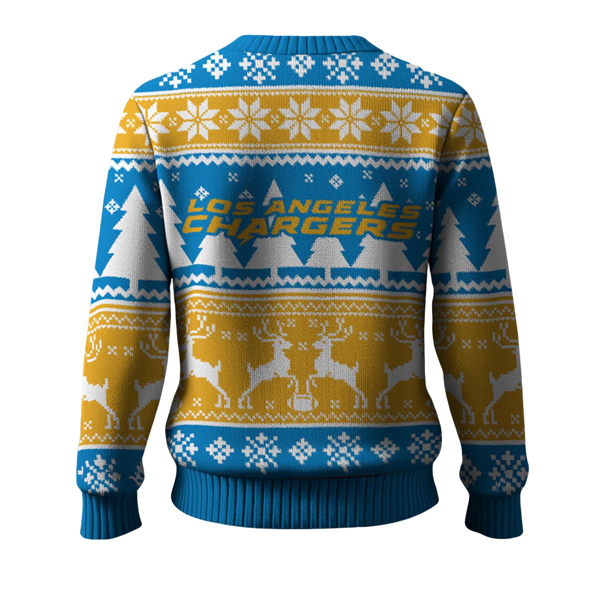 2025 Christmas Chargers Reindeer Football Ugly Sweater – Moonbestprint